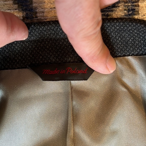 NWT Christopher Hayes Merino Wool Blazer 40 Long Lined inside Black - Picture 5 of 15